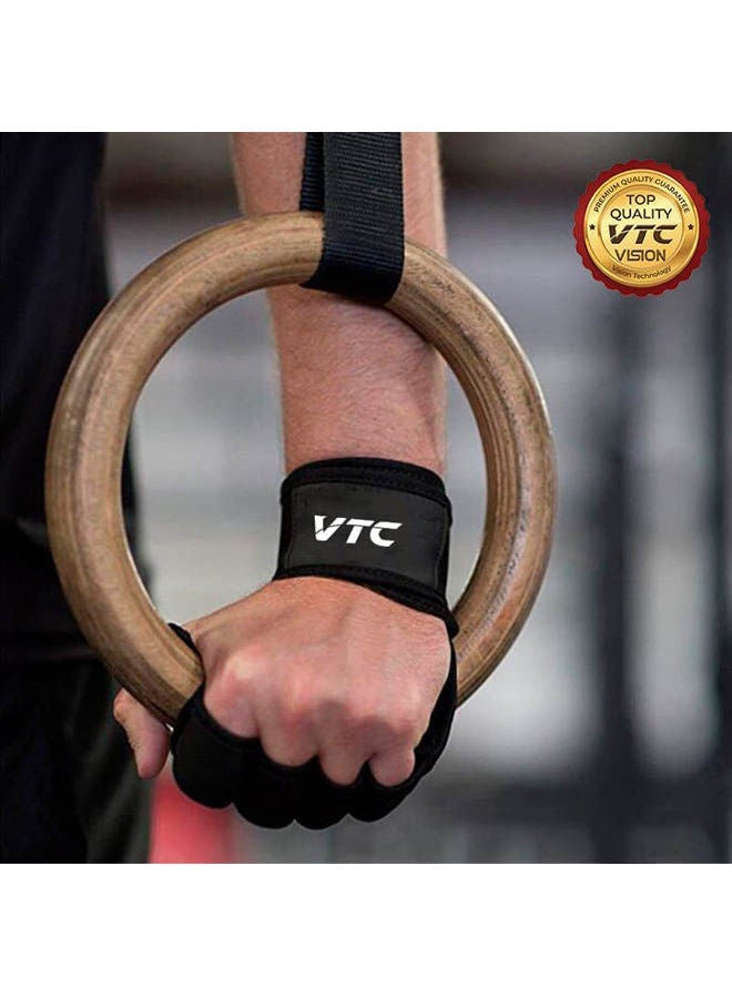 في تي سي Training Weight Lifting Fitness Gloves with Wrist Support - Silicone Liner for Strong Grip.  - Image 3