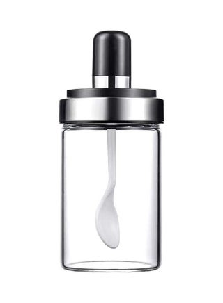 Glass Spice Jars With Serving Spoon Clear 250ml - v1646906277/N52875089A_1