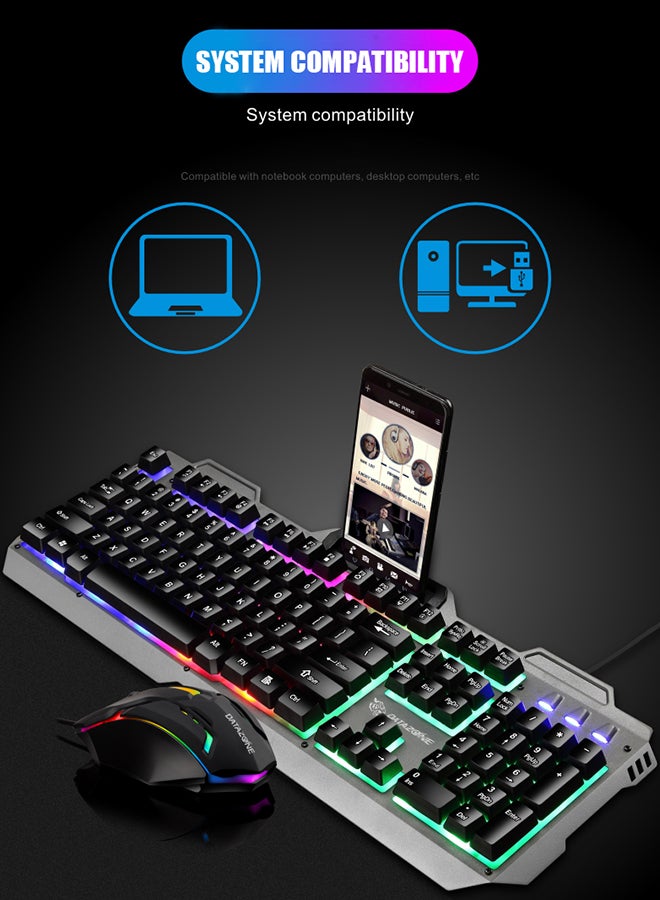Datazone Mechanical Feel Keyboard With Optical Gaming Mouse And Mousepad/Headset - Image 4