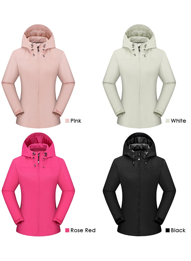 Women Mountain Waterproof Shell Jacket Ski Jacket Windproof Jacket Winter Warm Jacket for Camping Hiking Skiing Black  - Image 2