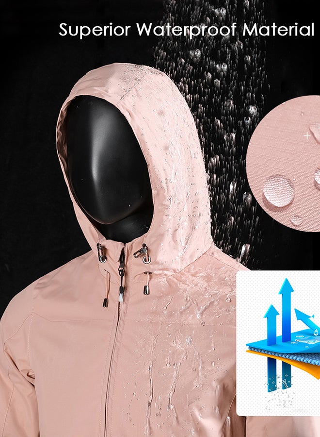 Women Mountain Waterproof Shell Jacket Ski Jacket Windproof Jacket Winter Warm Jacket for Camping Hiking Skiing Black  - Image 5