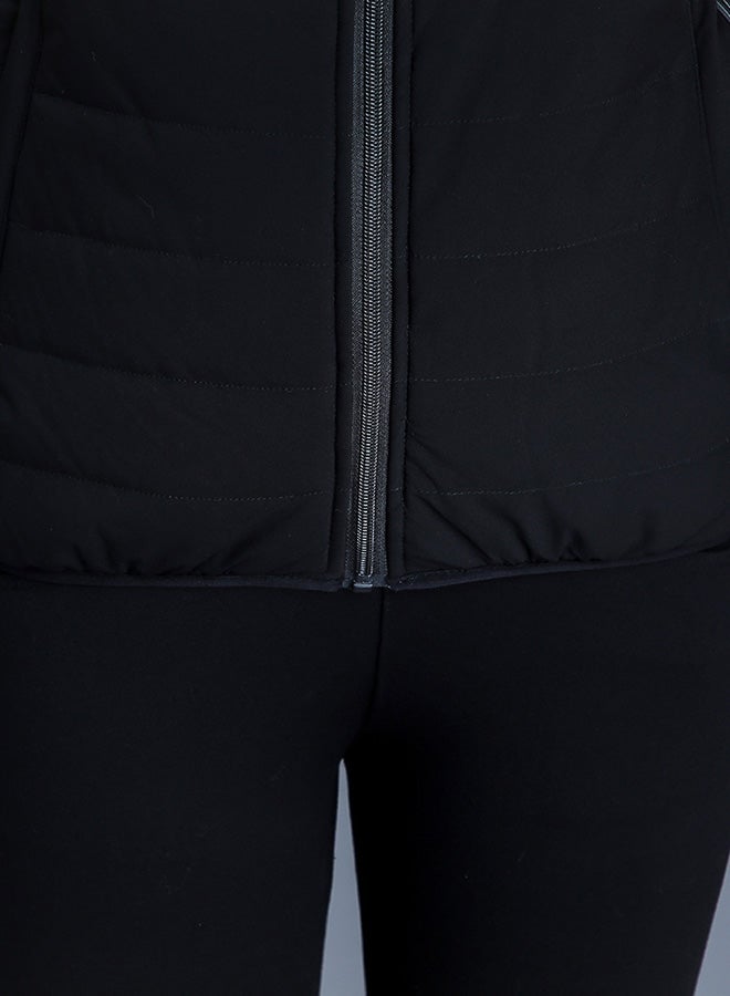 Heating Vest USB Charging Heating Vest Intelligent Electric Heating Vest Heating Clothes Submersible Black Silk Floss M Black  - Image 1