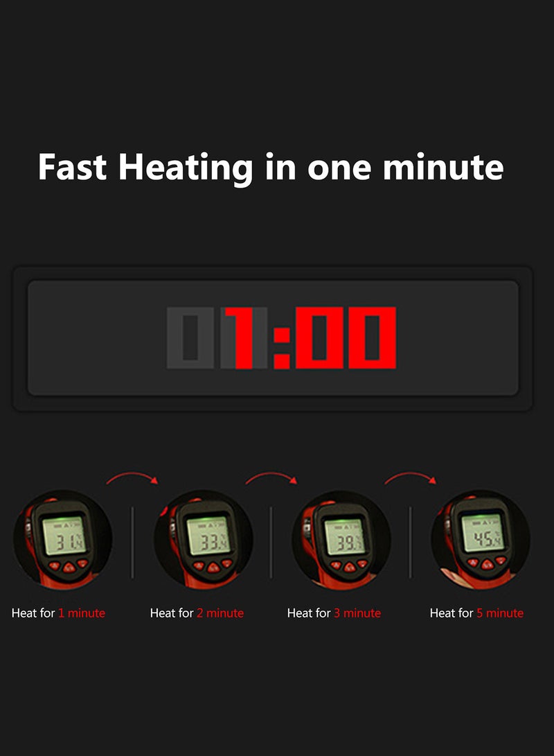 Outdoor Heating Vest USB Charge Heated Coat Electric Heating Vest Carbon Fiber Heating Clothes for Women and Men Red  - Image 5