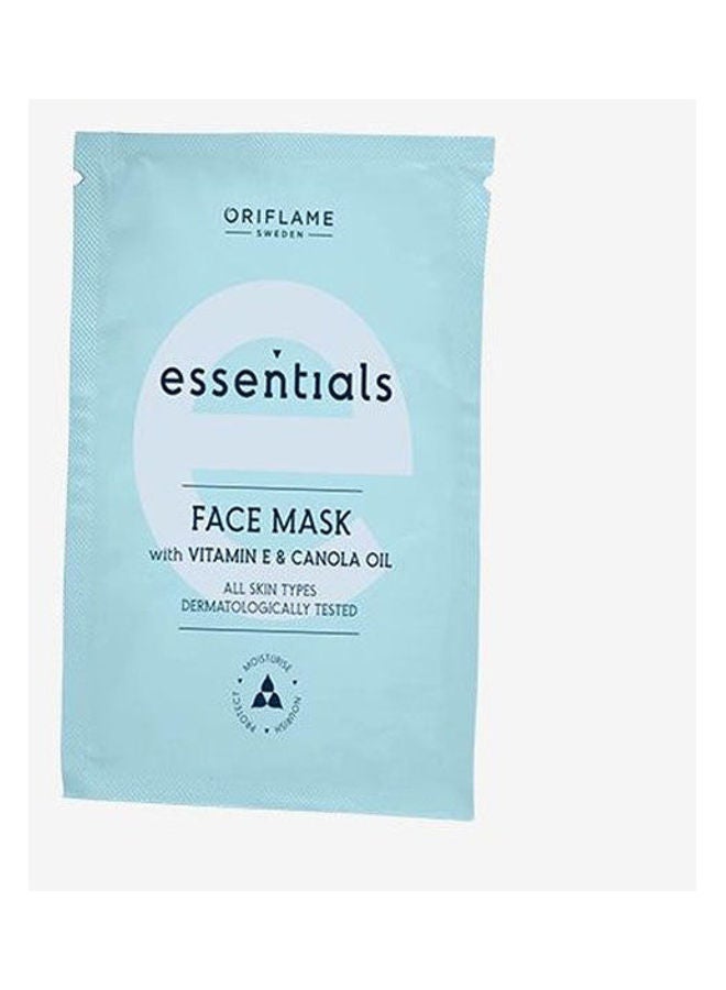 Essentials Face Mask With Vitamin E And Canola Oil Blue 10ml