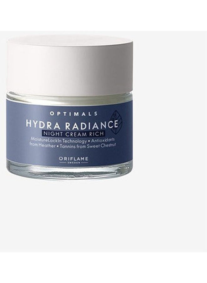 Oriflame Optimals Hydra Radiance Night Cream Rish Blue 50ml - Image 1
