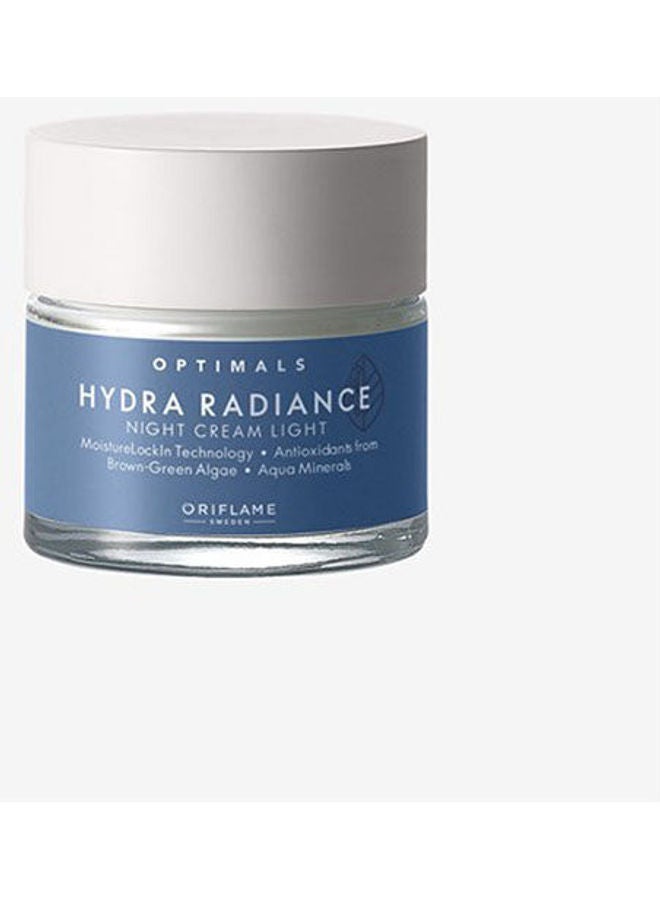 Oriflame Optimals Hydra Radiance Night Cream Light Blue 50ml - Image 1