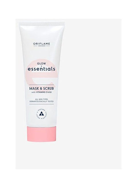 Glow Essentials Mask - Scrub With Vitamins E - B White 75ml