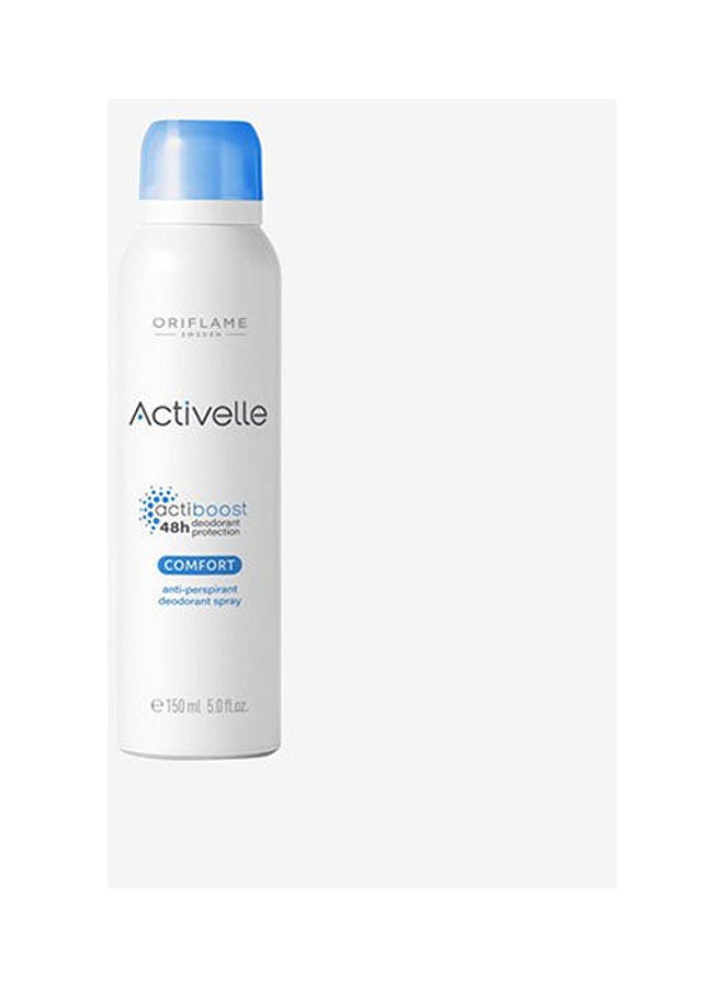 أوريفليم Activelle Comfort Antiperspirant Deodorant Spray White 150ml  - Image 1