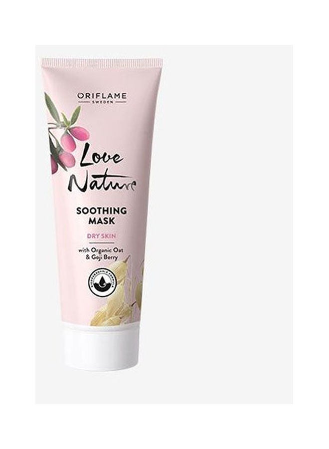 Oriflame Love Nature Soothing Mask With Organic Oat - Goji Berry Pink 75ml