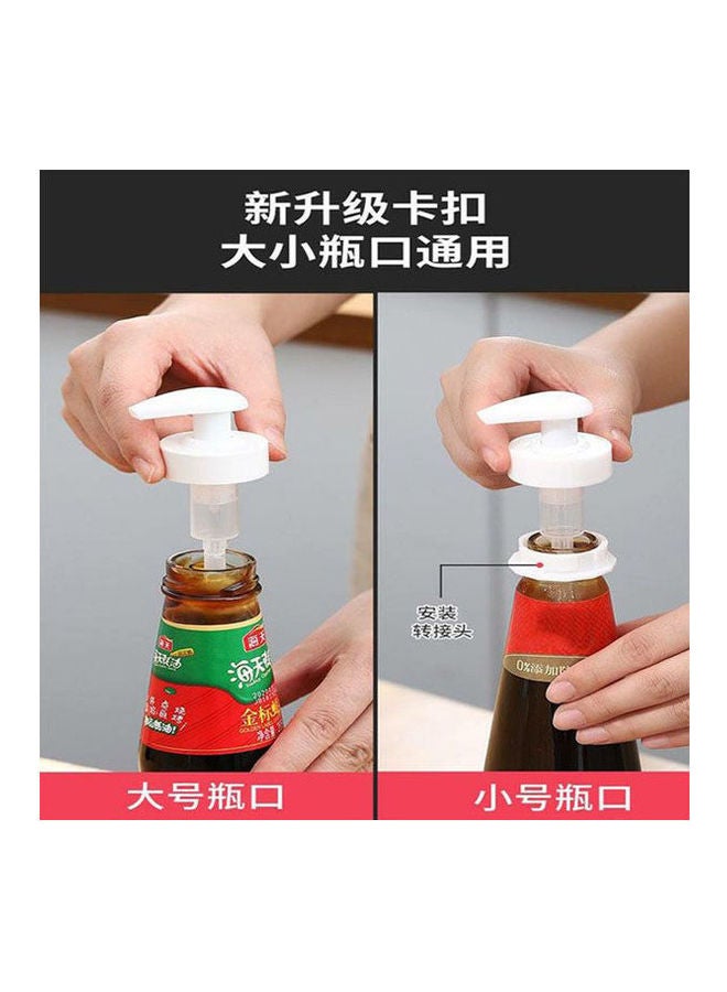 زجاجة بمضخة أبيض 40سم - Image 2