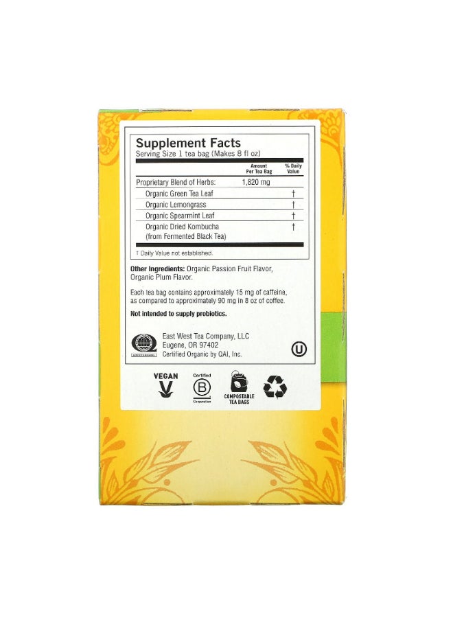 Kombucha Green Tea Bags, 16 Count - v1646913753/N29378459A_2