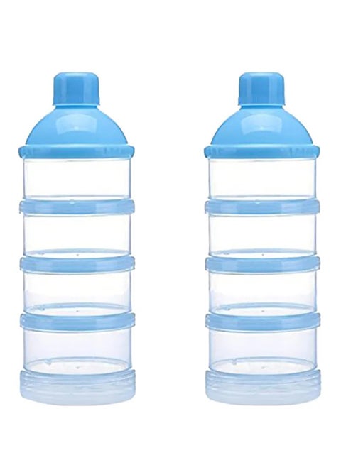 4-Layer Portable Leak Proof Baby Milk Powder Container With Bottle Neck Design