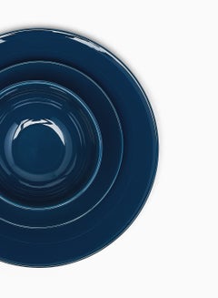 18-Piece Stoneware Dinner Set Plates, Dishes, Bowls, Serves 6 Dark Blue - v1646916863/N27407578A_3