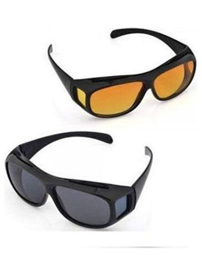 Generic unisex HD Night Vision Driving Glasses- 2pc  - Image 1