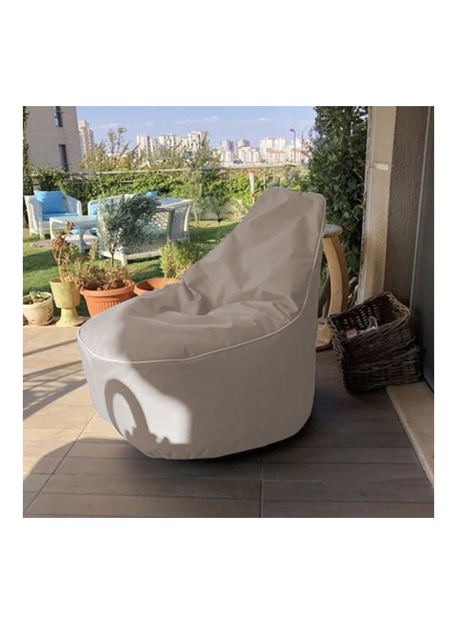 AMERICAN POLO Solly | Linen Bean Bag Chair Dark Grey Small - Image 5