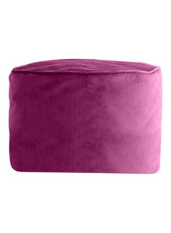 Kunzita Velvet Round Bean Bag Microfiber Filler Dark Pink 100x100x20cm  - Image 1