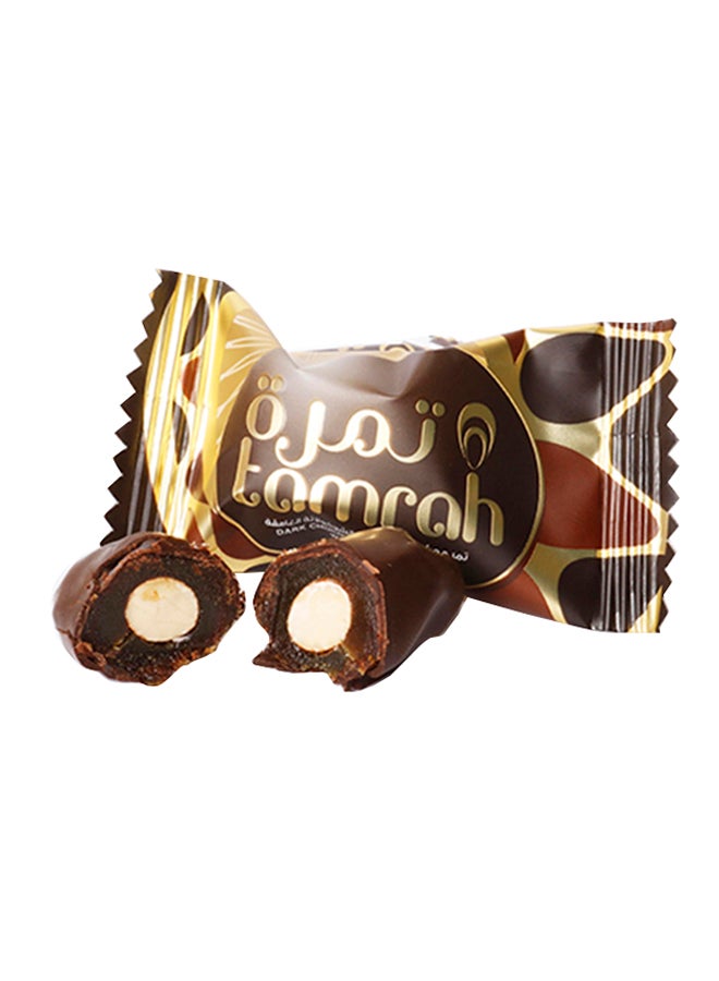 تمرة تمر مغطى بشوكولا داكنة مع لوز 100جرام - Image 2