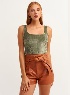 أو إكس إكس أو Padded Tunic With Fashionable  Details Green  - Image 1