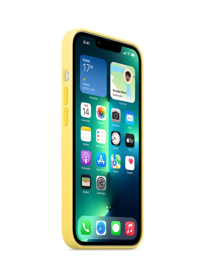 Apple iPhone 13 Pro Silicone Case With MagSafe Lemon Zest - Image 3