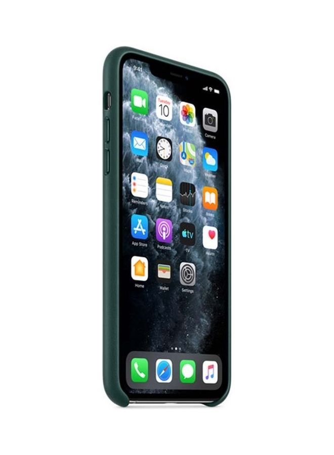 Apple iPhone 11 Pro Max Leather Case - Forest Green - Image 2