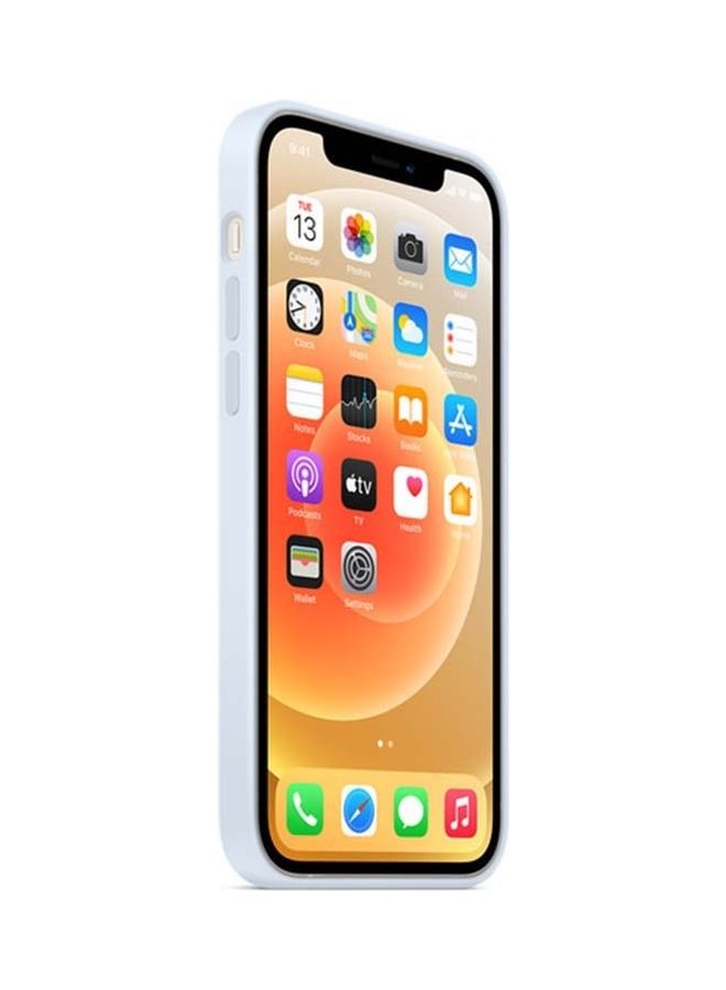 Apple - iPhone 12 | 12 Pro Silicone Case with MagSafe - Cloud Blue - Image 1