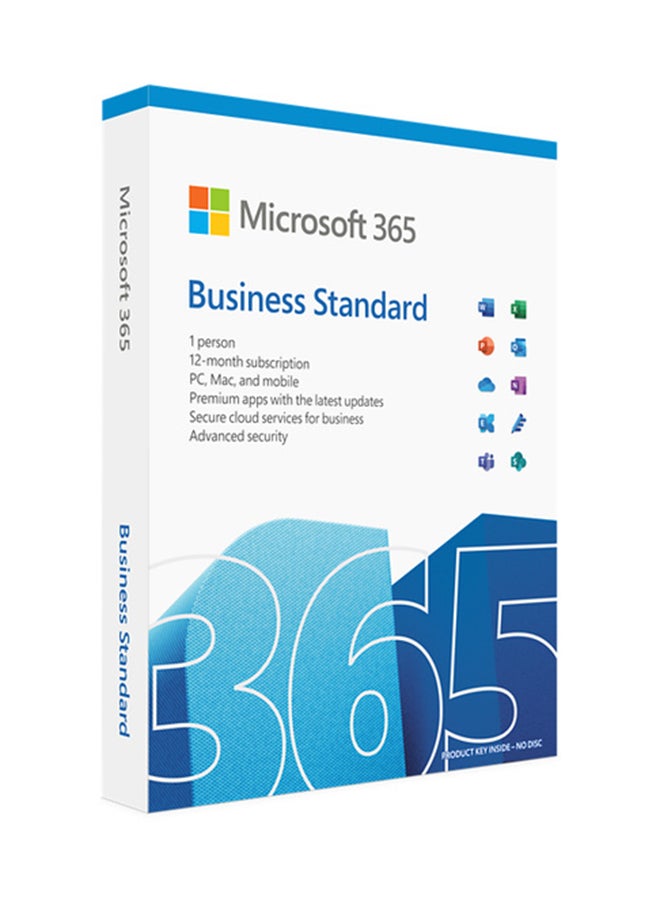 Microsoft - 365 Business Standard - Upto 5 Users - 1 Year Multicolour - Image 1
