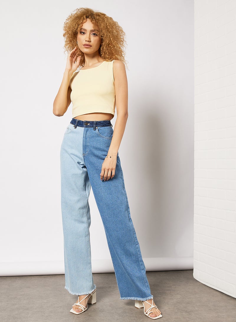 Sivvi x GenM - Sleeveless Crop Top Yellow - Image 1