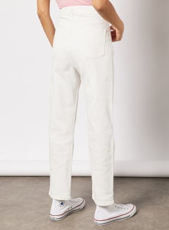 Sivvi x GenM High Waist Mom Jeans White  - Image 2
