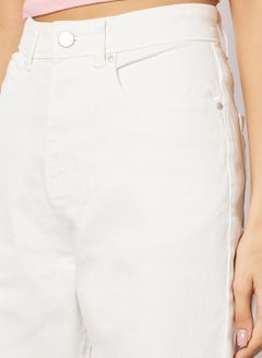 Sivvi x GenM High Waist Mom Jeans White  - Image 4