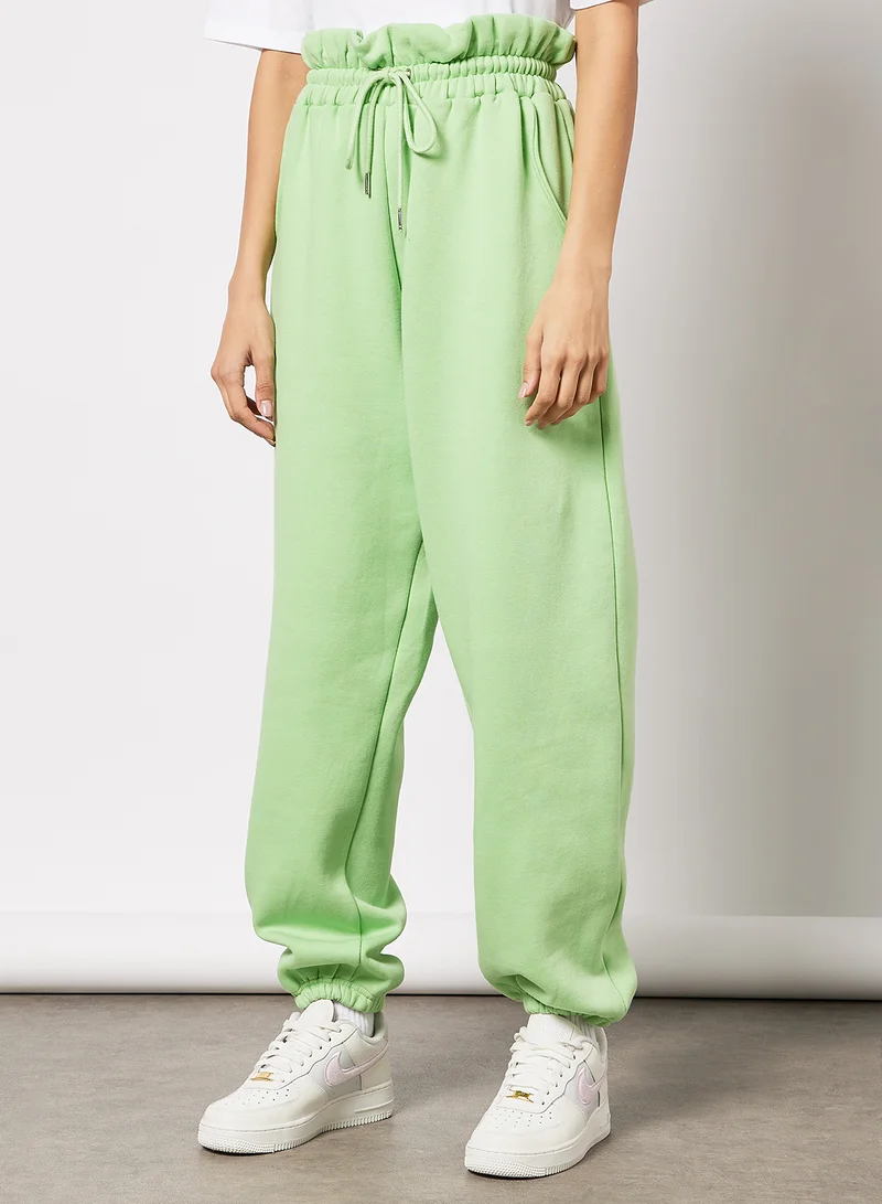 Sivvi x GenM Paperbag Waist Joggers Green