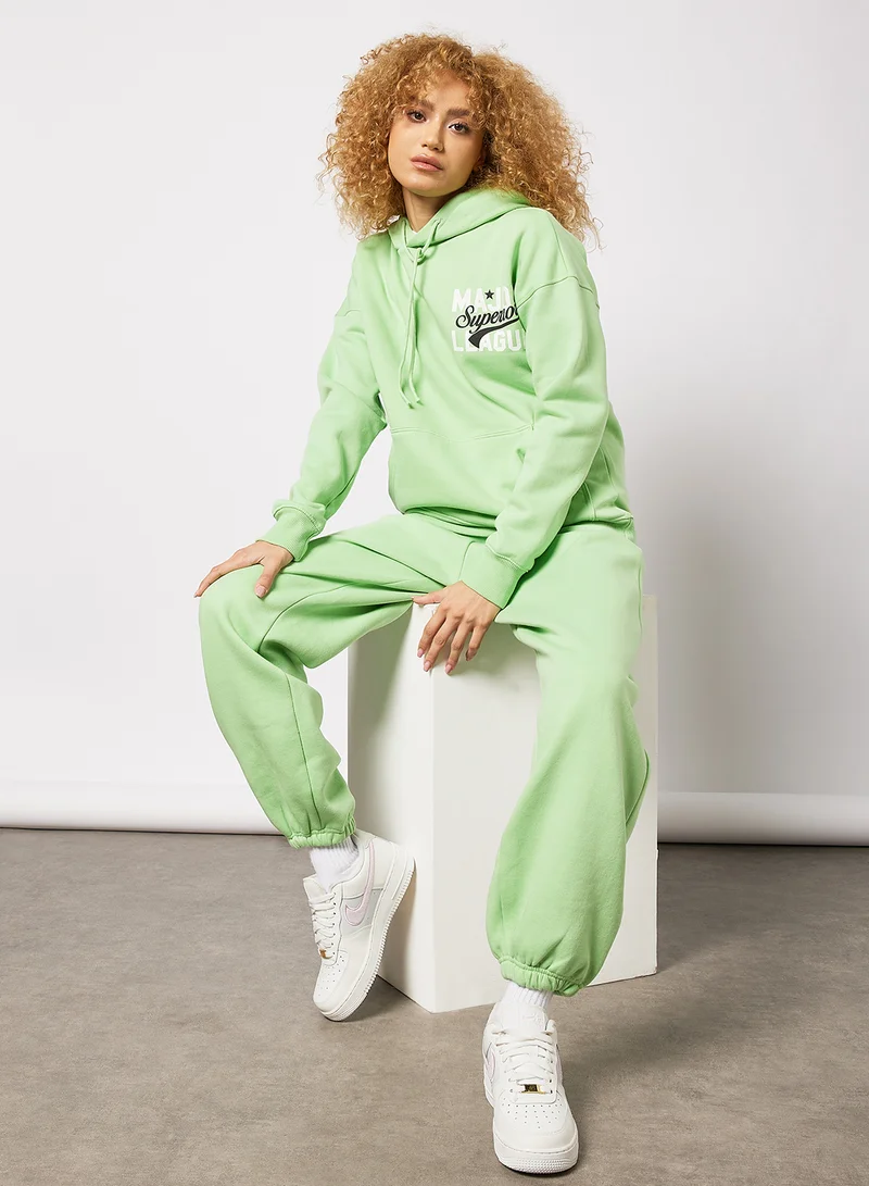 Sivvi x GenM Paperbag Waist Joggers Green