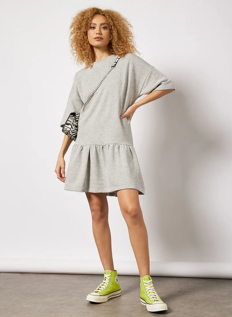 سيفي × جين أم Relaxed Fit Jersey Dress Grey