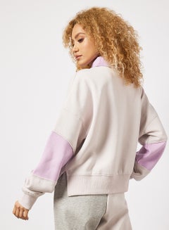 Sivvi x GenM Knitted Turtle Neck Sweatshirt Purple  - Image 2