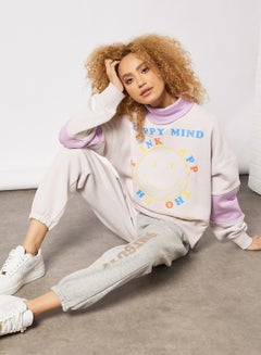 Sivvi x GenM Knitted Turtle Neck Sweatshirt Purple  - Image 3