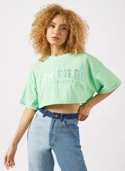 Sivvi x GenM San Diego Crop Top Green