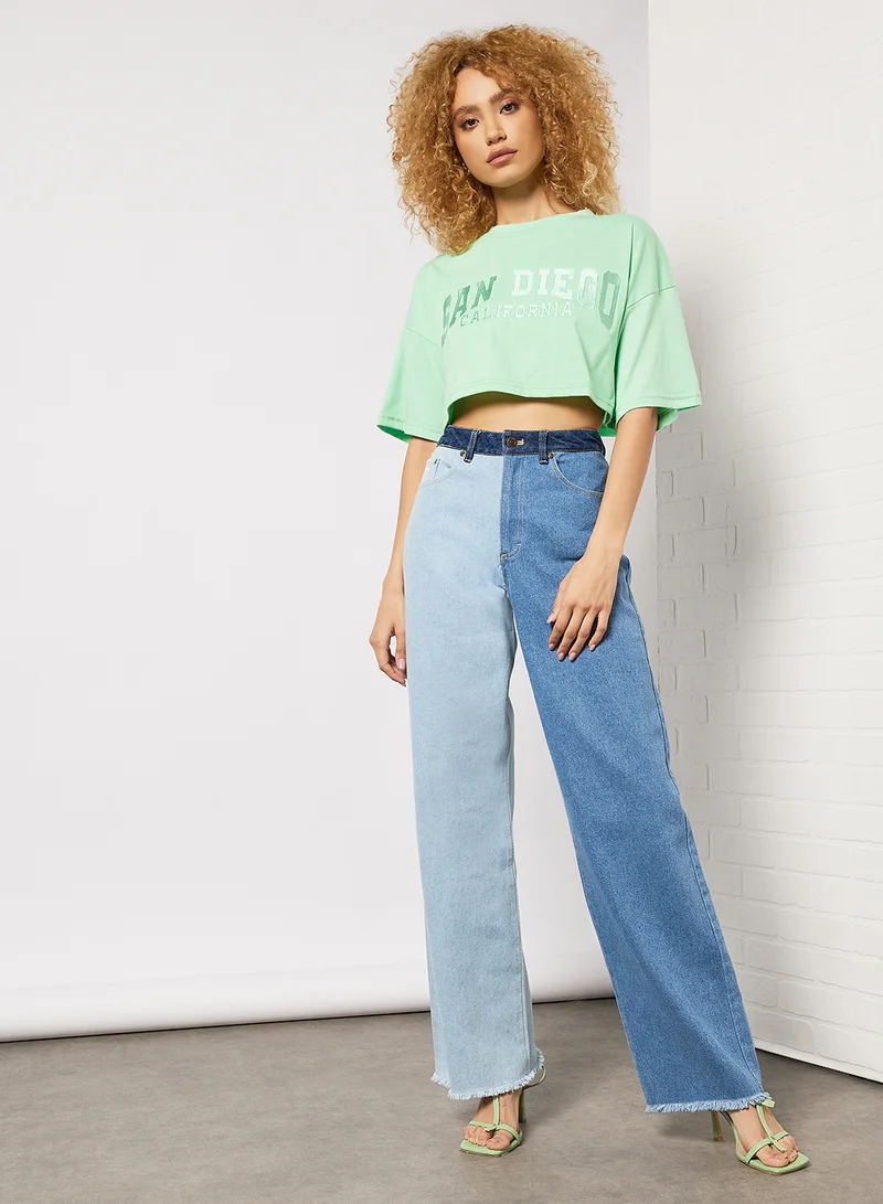 Sivvi x GenM San Diego Crop Top Green