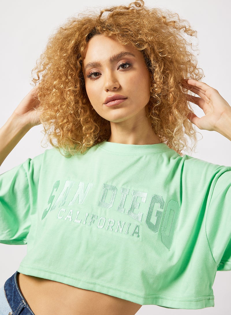 Sivvi x GenM - San Diego Crop Top Green - Image 1