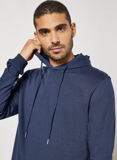 Basic Organic Cotton Hoodie Navy Blue - v1646981095/N49964464V_4