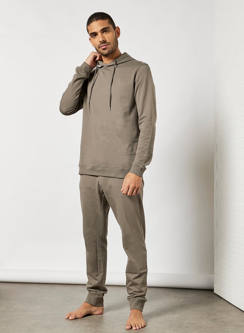 Bread and Boxers Organic Cotton Lounge Sweatpants Mole Grey  - Image 3