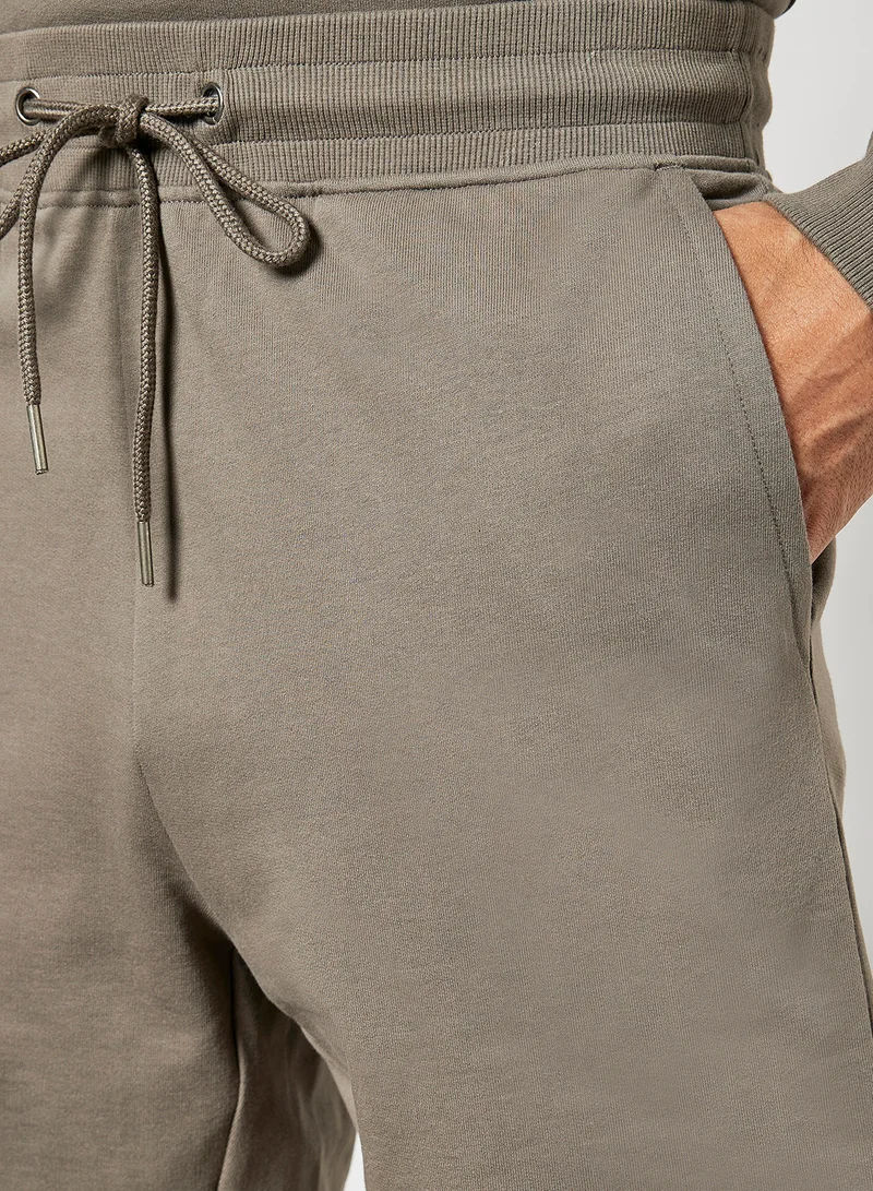 Bread and Boxers Organic Cotton Lounge Sweat Shorts Mole Grey