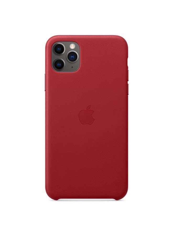 Apple iPhone 11 Pro Max Leather Case Product Red  - Image 1