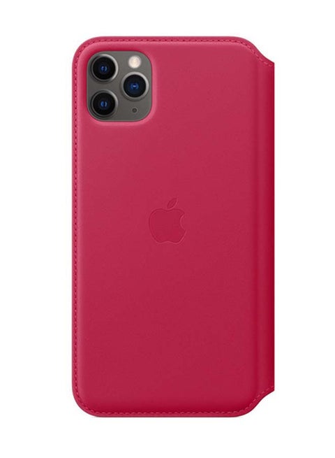 iPhone 11 Pro Max Leather Folio Raspberry