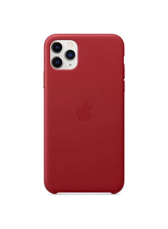 Apple iPhone 11 Pro Max Leather Case Product Red  - Image 2