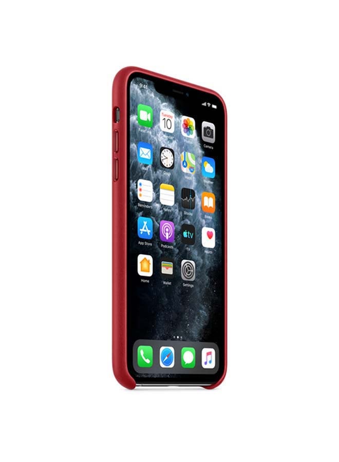 Apple iPhone 11 Pro Max Leather Case Product Red  - Image 3
