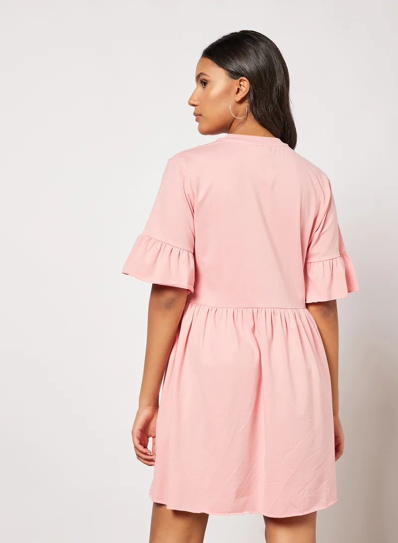 Sivvi x D'Atelier Flared Sleeve Dress