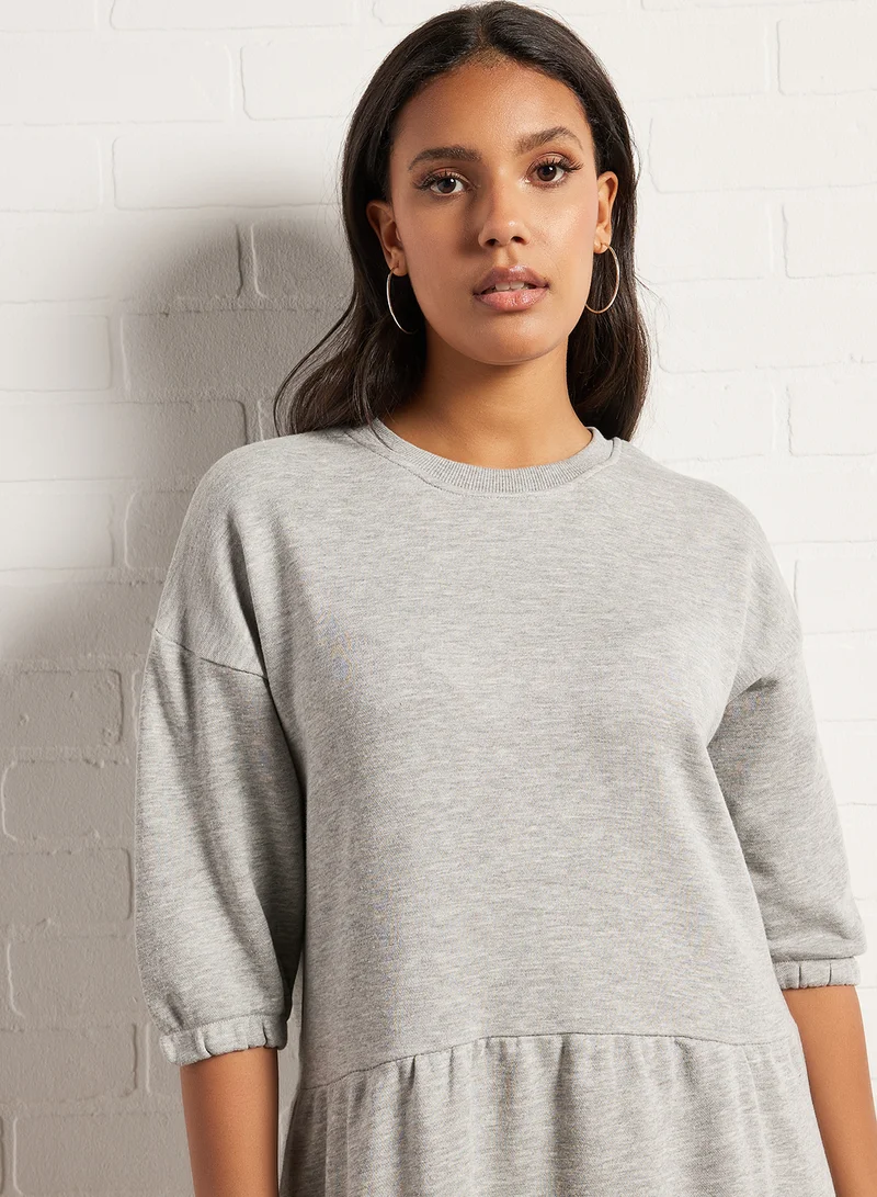 سيفي x دي‘اتيلير Tiered Knit Dress Grey