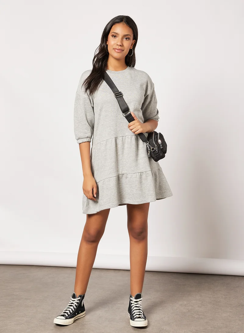 سيفي x دي‘اتيلير Tiered Knit Dress Grey