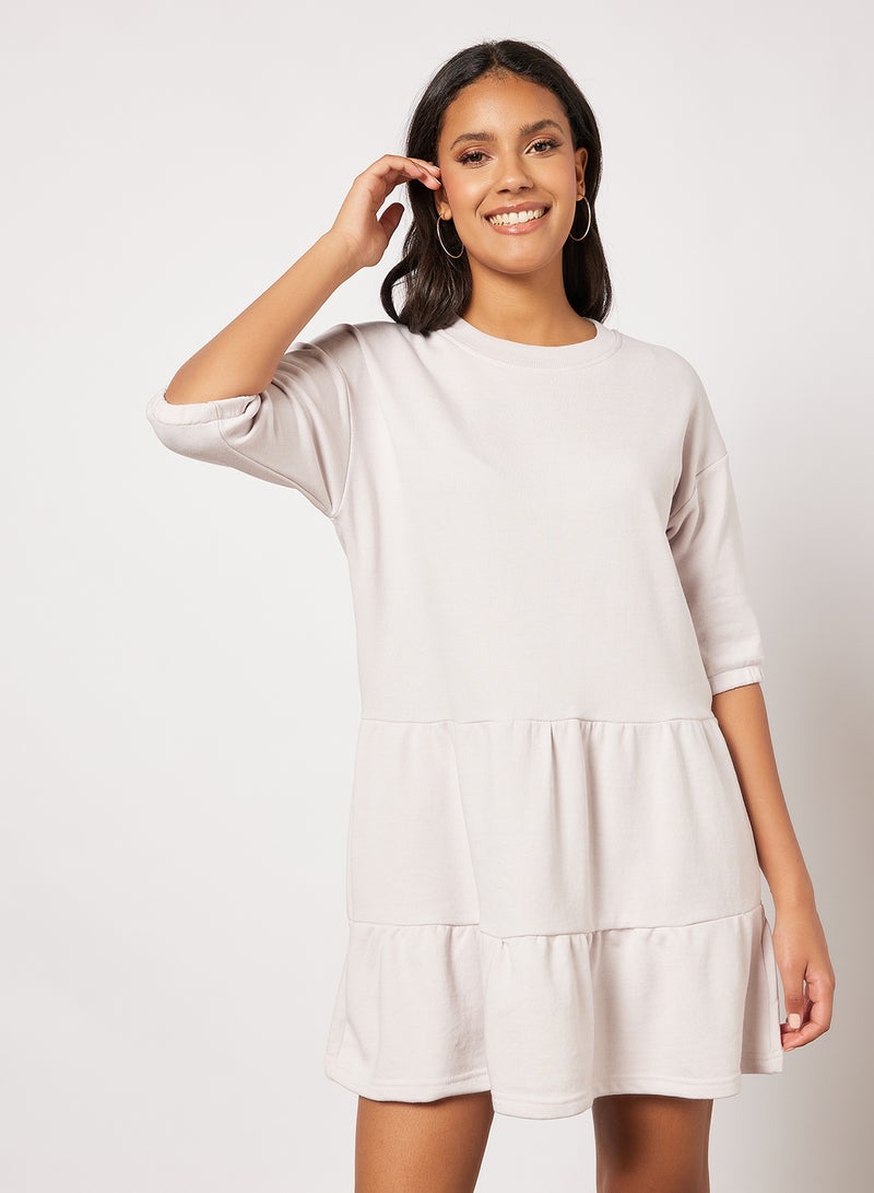 Sivvi x D'Atelier - Tiered Sweater Dress Purple - Image 1