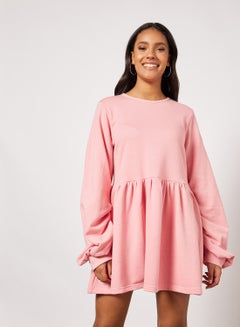 Sivvi x D'Atelier Balloon Sleeve Sweater Dress Pink  - Image 1