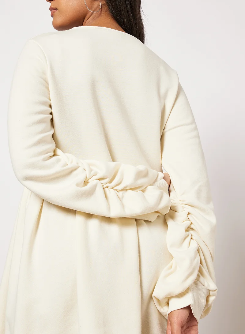 سيفي x دي‘اتيلير Cream Babydoll Dress بيج